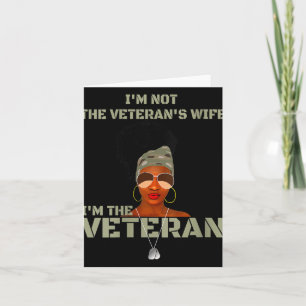 Cartão Mulheres Não Sou A Esposa Do Veterano Eu Sou O Vet
