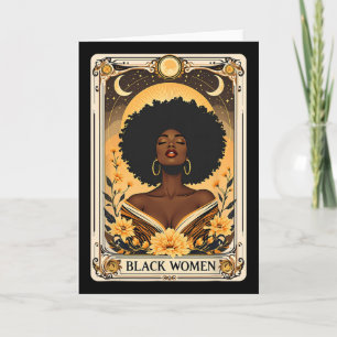 Cartão Mulheres Negras Afro Cabelo Mês da História Negra 