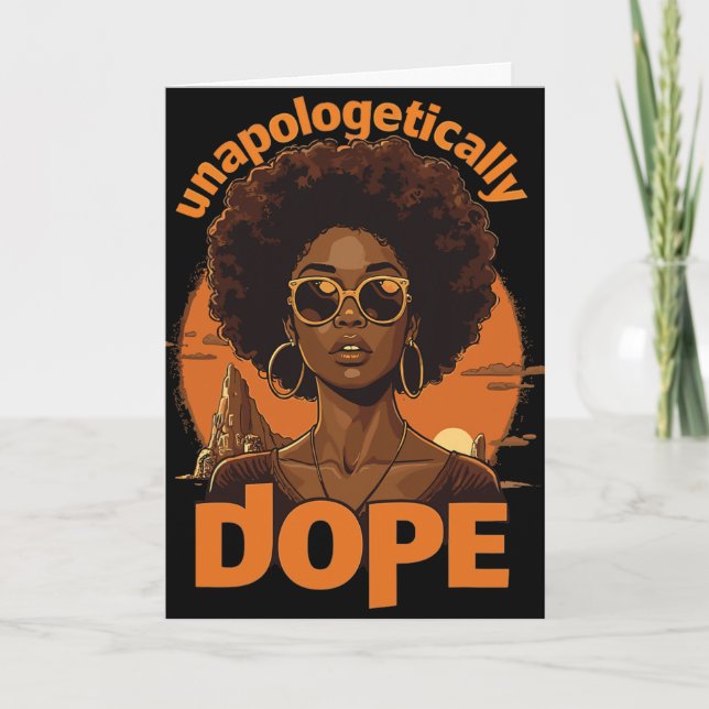 Cartão Mulheres Negras Drogam Sem Desculpas o Juneteenth  (Frente)