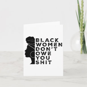 Cartão Mulheres Negras Feministas Direitos Negros Mulhere