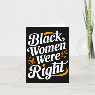 Cartão Mulheres Negras Negras Negras Eram Altas