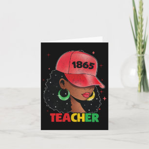 Cartão Mulheres Negras Professora Afro Melanin Black Hist