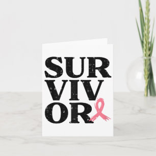 Cartão Mulheres que conhecem o Cancer da frança cor-de-ro