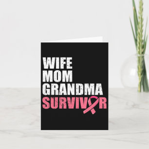 Cartão Mulheres que lutam com o Cancer da mama xingam esp