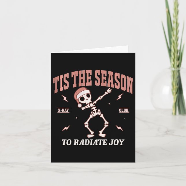 Cartão Mulheres Radiam Joy Rad Tech Radiologista Natal (Frente)