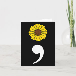 Cartão Mulheres Semicolon Pulsação Cardíaca Suicídio Prev