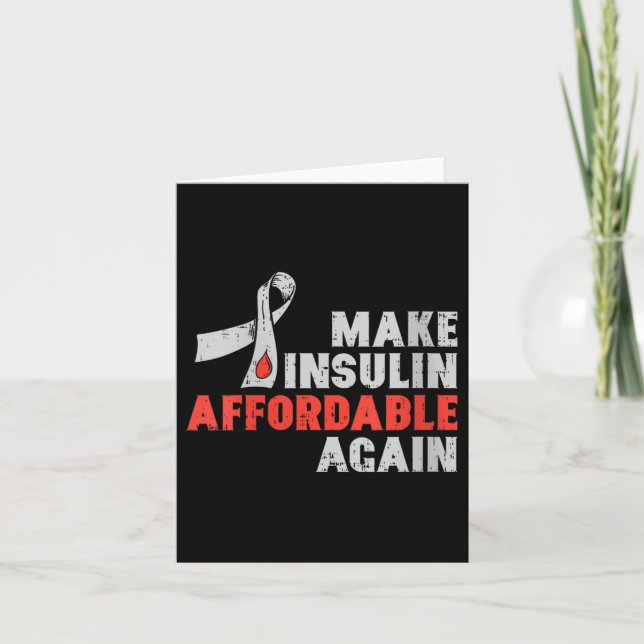 Cartão Mulheres Terapêutica Com Insulina Diabetes Sensibi (Frente)