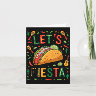 Cartão Mulheres vamos festa taco cinco de maio engraçado
