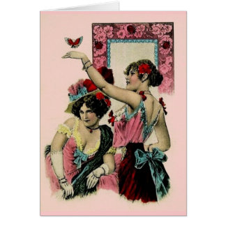 Cartão Mulheres Vintage