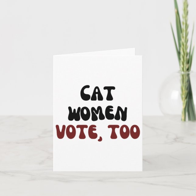 Cartão Mulheres Votam Em Kamala Harris Para A Eleição Do  (Frente)