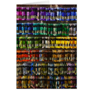 Cartão Multicolor Abstrato Weave