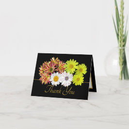 Cartão Multicolor Daisy Bouquet Botanical Chic Thank You