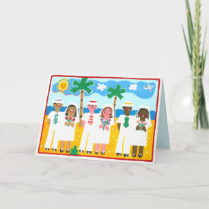 Cartão Multicultural wedding congratulations card