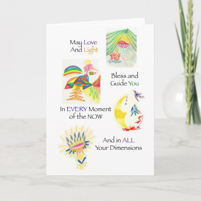 Cartão Multidimensional Blessing Card (Frente)