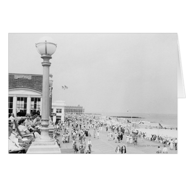 Cartão Multidões na esplanada (Frente Horizontal)