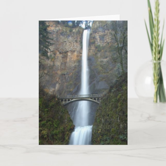 Cartão Multnomah Falls (Frente)