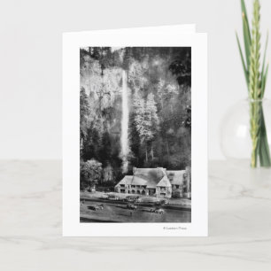 Cartão Multnomah Falls and Lodge Photograph