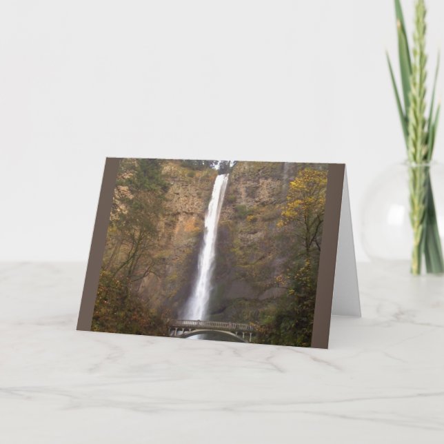 Cartão Multnomah Falls, Oregon (Frente)