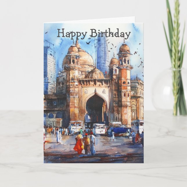 Cartão Mumbai in India (Frente)