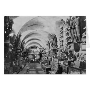 Cartão Múmias de catacumba de Palermo, Itália