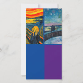 Cartão Munch, The Gritar, Art Bookmark Card