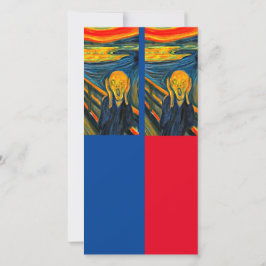 Cartão Munch, The Gritar, Art Bookmark Card