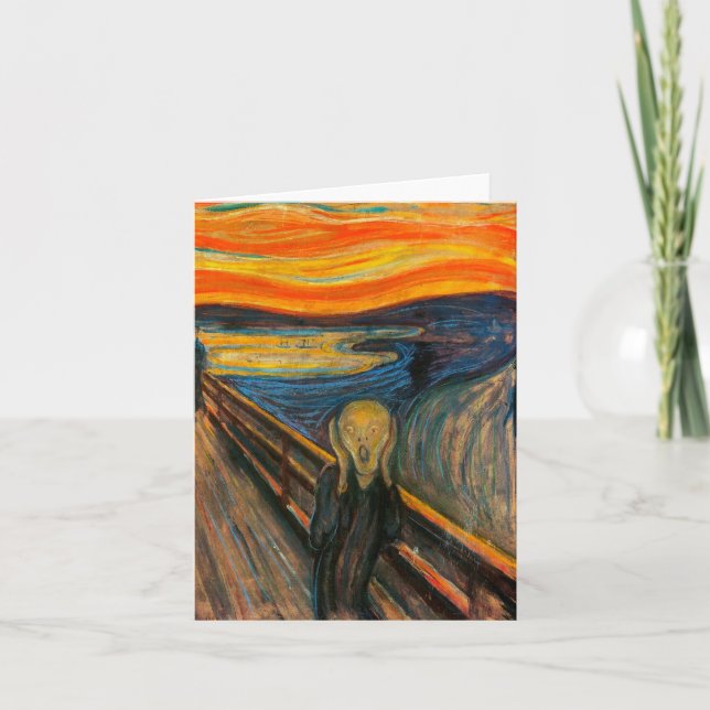 Cartão Munch The Scream Note Card (Frente)