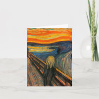 Munch The Scream Note Card