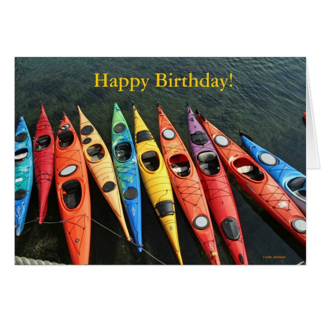 Cartão Mundo do caiaque (Frente Horizontal)