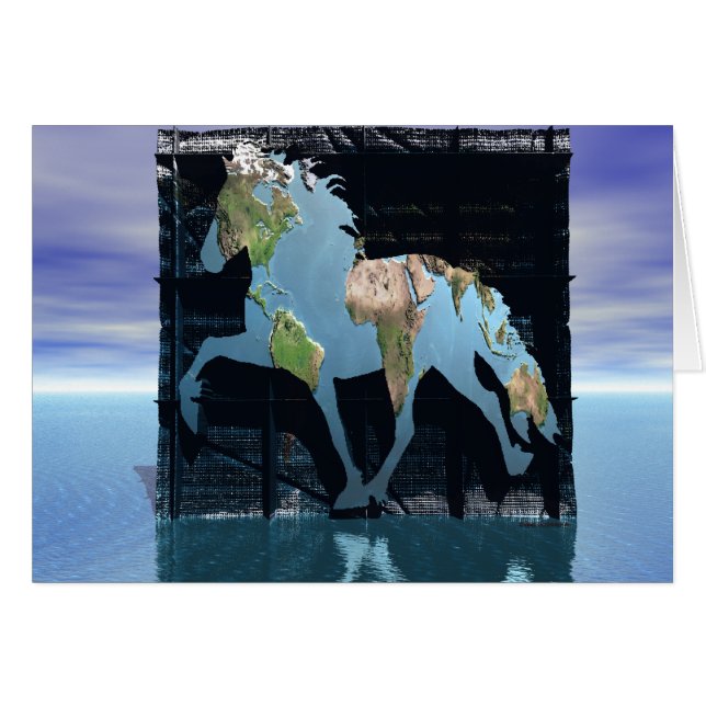 Cartão Mundo dos Islandeses (Frente Horizontal)