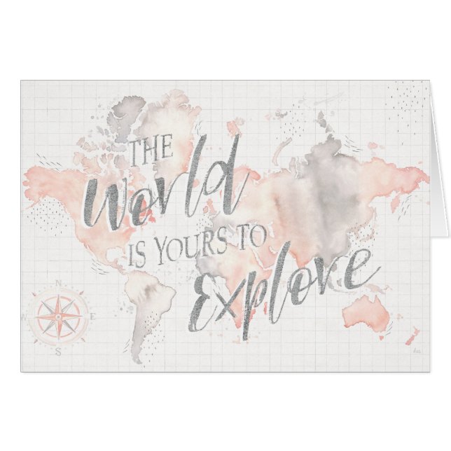 Cartão Mundo maravilhoso mim (Frente Horizontal)