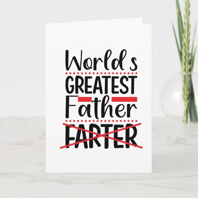 Cartão Mundos Engraçados Grande Pai (Frente)