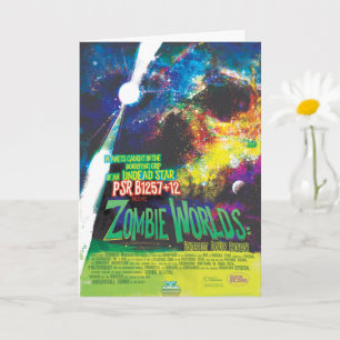 Cartão Mundos Zumbis Galáxia de Horrores do Halloween