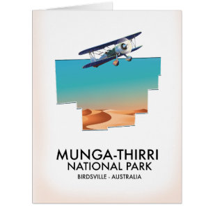 Cartão Munga-Third National Park Birdsville Austrália
