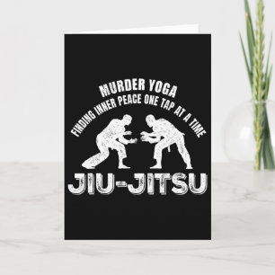 Cartão Murder Yoga Paz Interior Jiu-jitsu Luta Livre Engr