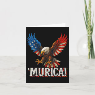 Cartão Murica Bald Eagle 4 De Julho Bandeira Americana