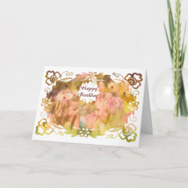 Cartão Murmurios de Magia: Duas Amigas Fadas em um Jardim