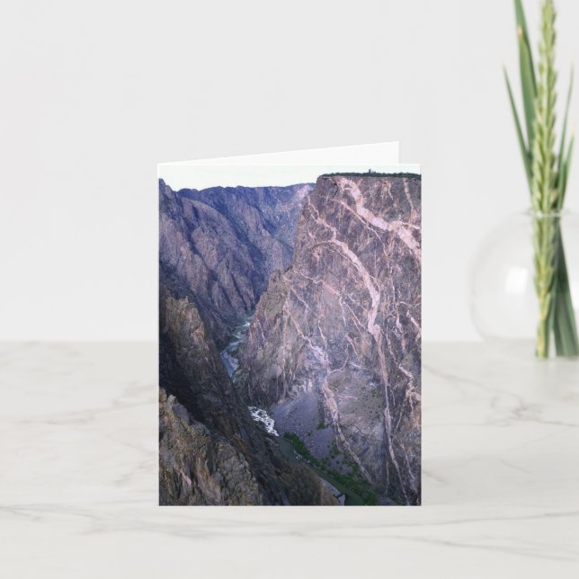 Cartão Muro Pintado, Desfiladeiro Negro da Gunnison (Frente)