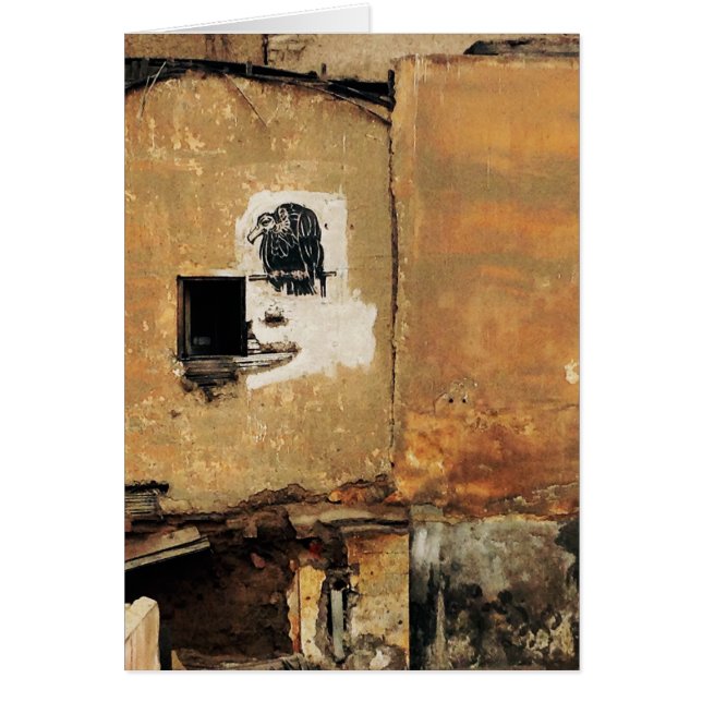 Cartão muro urbano abutre peruano (Frente)