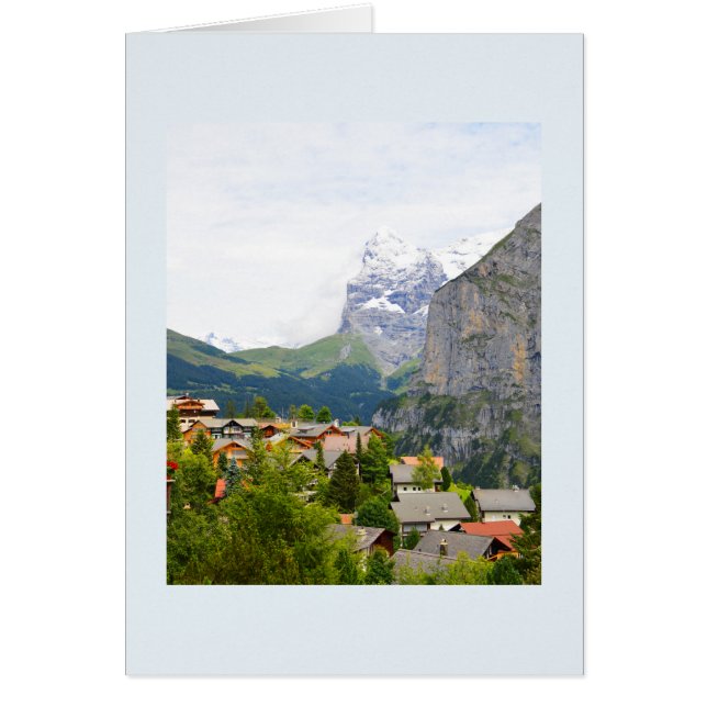 Cartão Murren na Suiça (Frente)