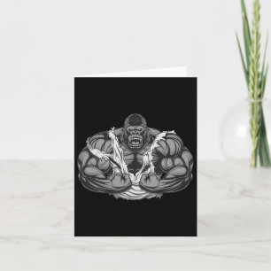 Cartão Muscle Gorilla Workout Gym Para Lover Bodyb