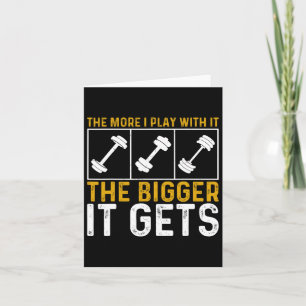 Cartão Músculos de elevação de peso do ginásio de constru