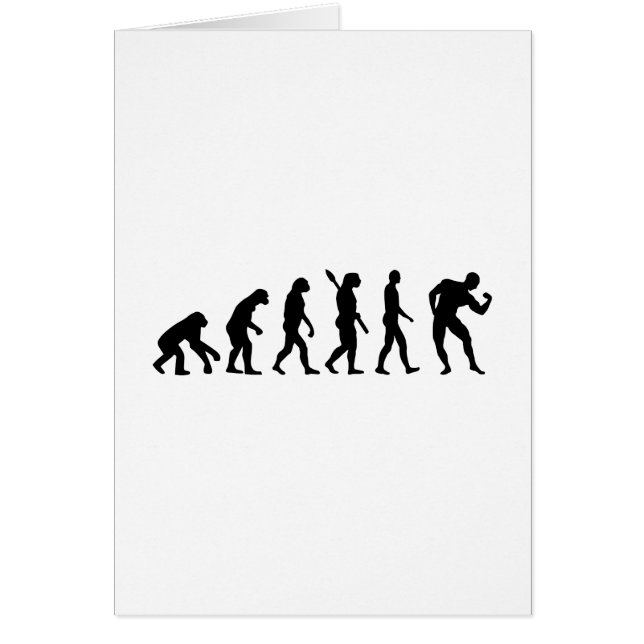 Cartão Músculos do Bodybuilding da evolução (Frente)