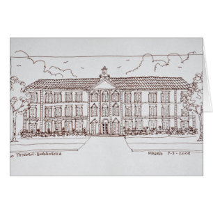 Cartão Museu Thyssen-Bornemisza  Madrid, Espanha