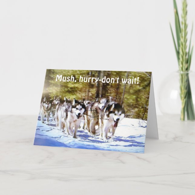 Cartão MUSH HURRY DON'T WAIT-50th BIRTHDAY (Frente)