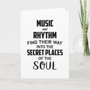 Cartão Music DJ Dance Hip Hop Guitar Rock Funny Gift
