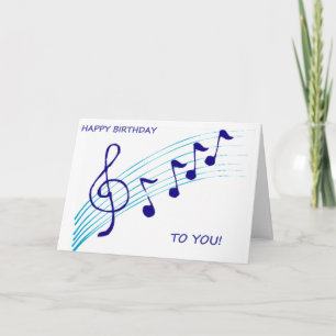 Cartão Music Note Card