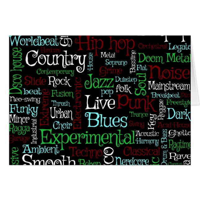 Cartão Música (Frente Horizontal)