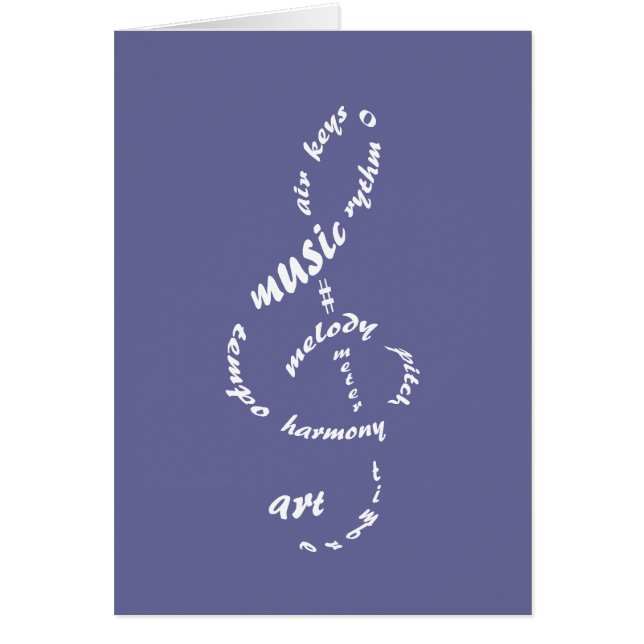 Cartão música aos meus ouvidos (Frente)