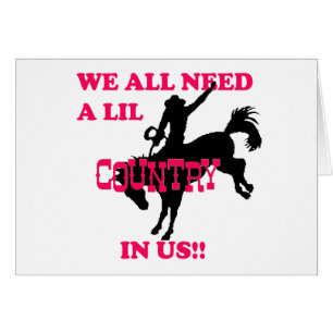 Cartão música country